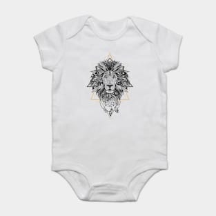 Lion in aztec style Baby Bodysuit